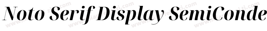 Noto Serif Display SemiCondensed Me字体转换